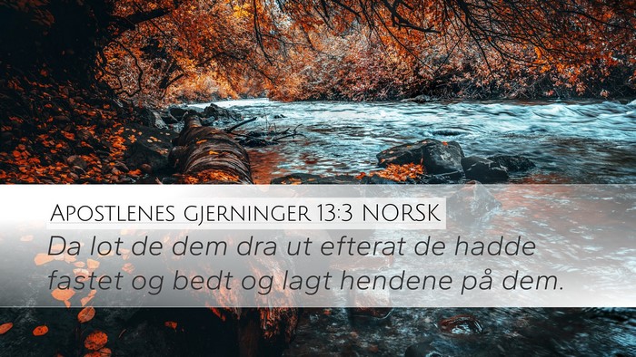 Apostlenes gjerninger 13:3 NORSK Bible Verse Image