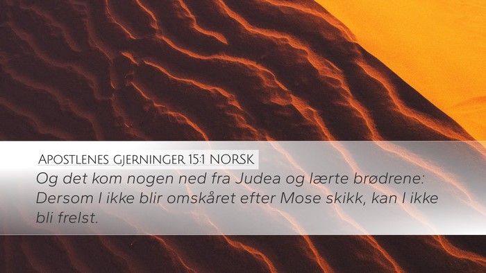 Apostlenes gjerninger 15:1 NORSK Bible Verse Image