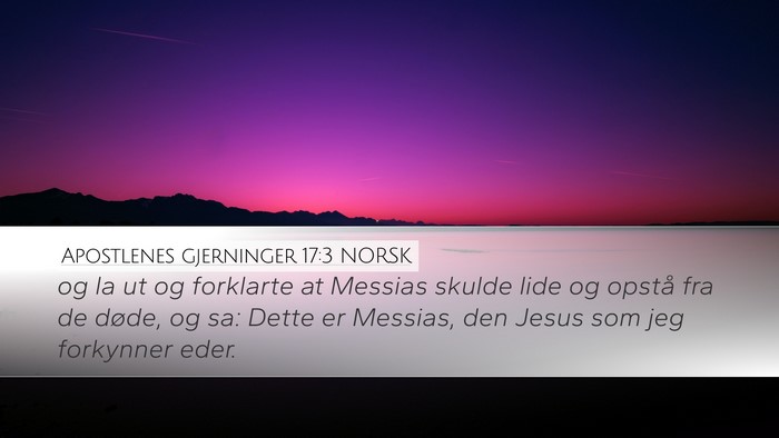 Apostlenes gjerninger 17:3 NORSK Bible Verse Image