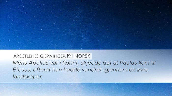 Apostlenes gjerninger 19:1 NORSK Bible Verse Image