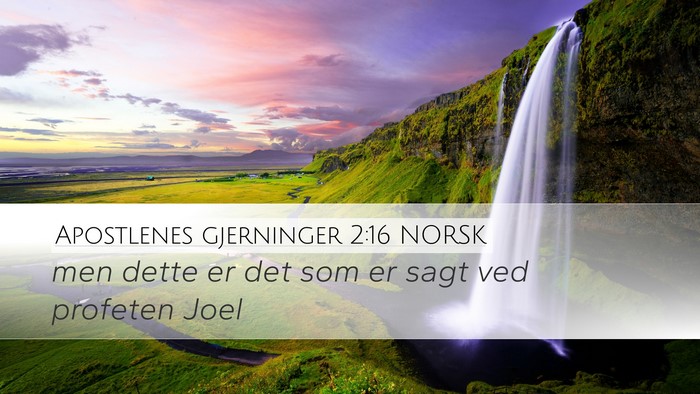 Apostlenes gjerninger 2:16 NORSK Bible Verse Image