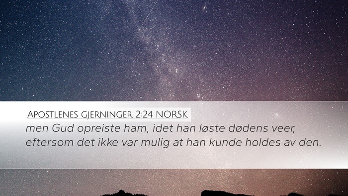 Apostlenes gjerninger 2:24 NORSK Bible Verse Image