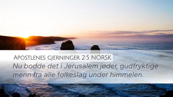 Apostlenes gjerninger 2:5 NORSK Bible Verse Image