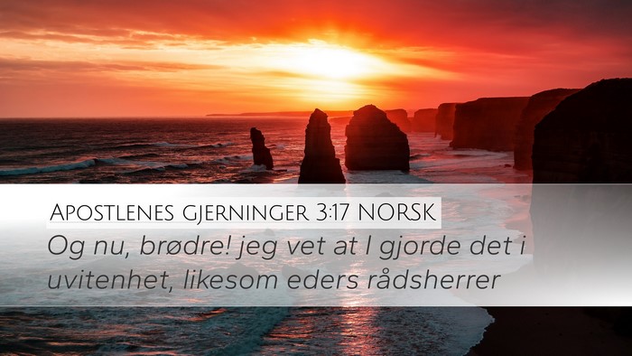 Apostlenes gjerninger 3:17 NORSK Bible Verse Image