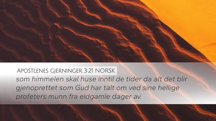 Apostlenes gjerninger 3:21 NORSK Bible Verse Image