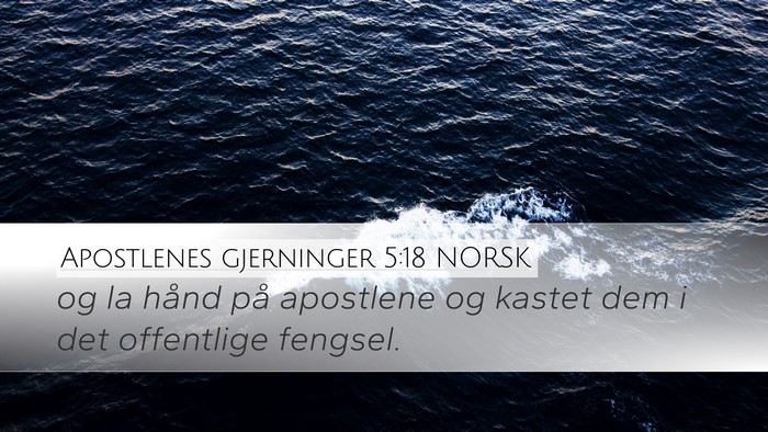 Apostlenes gjerninger 5:18 NORSK Bible Verse Image