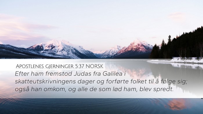 Apostlenes gjerninger 5:37 NORSK Bible Verse Image