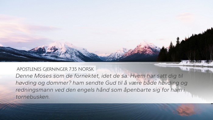 Apostlenes gjerninger 7:35 NORSK Bible Verse Image
