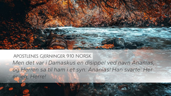 Apostlenes gjerninger 9:10 NORSK Bible Verse Image