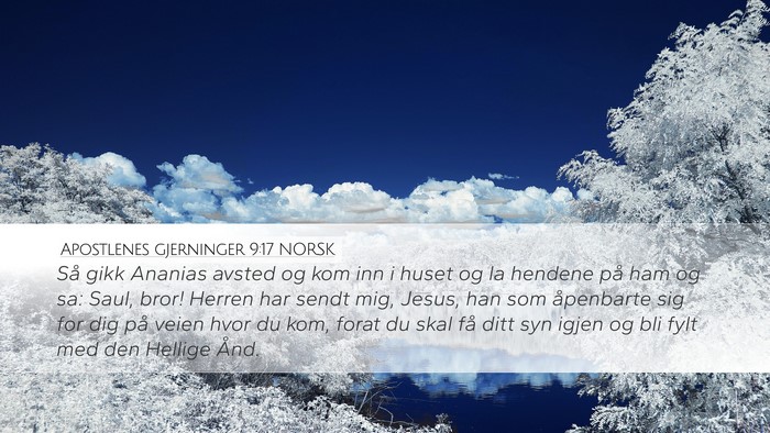 Apostlenes gjerninger 9:17 NORSK Bible Verse Image