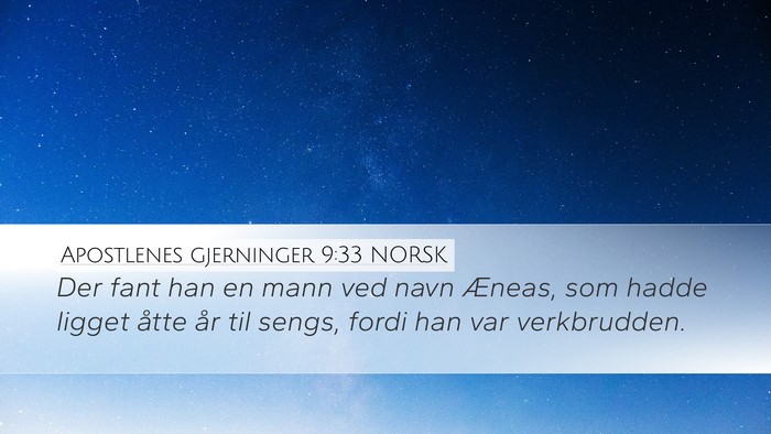 Apostlenes gjerninger 9:33 NORSK Bible Verse Image