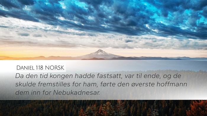 Daniel 1:18 NORSK Bible Verse Image