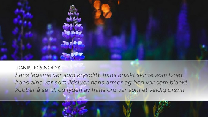 Daniel 10:6 NORSK Bible Verse Image