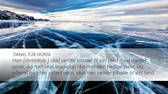 Daniel 11:28 NORSK Bible Verse Image