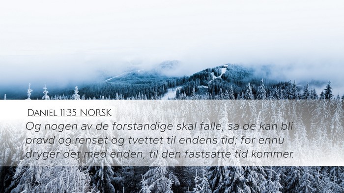 Daniel 11:35 NORSK Bible Verse Image