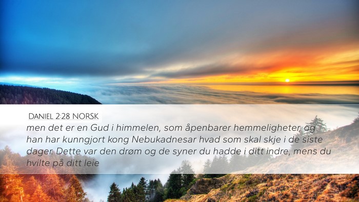Daniel 2:28 NORSK Bible Verse Image