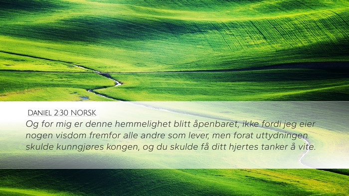 Daniel 2:30 NORSK Bible Verse Image