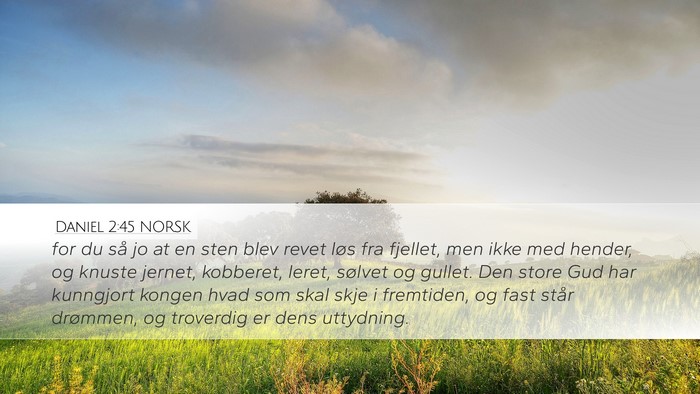 Daniel 2:45 NORSK Bible Verse Image