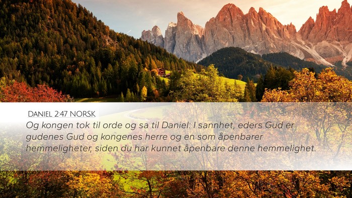 Daniel 2:47 NORSK Bible Verse Image