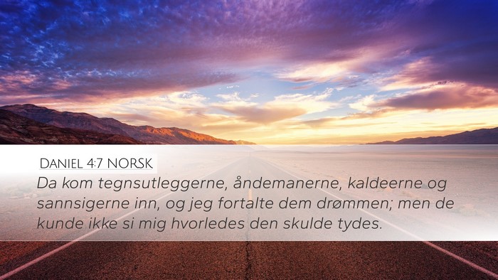 Daniel 4:7 NORSK Bible Verse Image