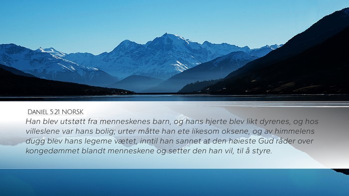Daniel 5:21 NORSK Bible Verse Image