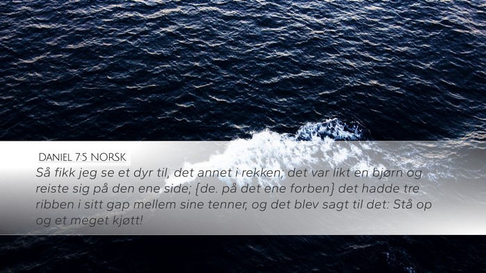 Daniel 7:5 NORSK Bible Verse Image