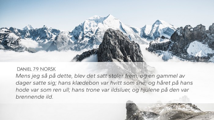 Daniel 7:9 NORSK Bible Verse Image