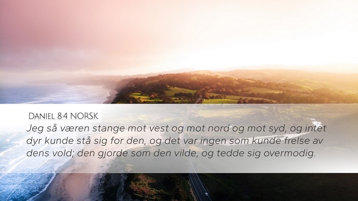 Daniel 8:4 NORSK Bible Verse Image