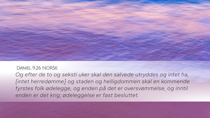Daniel 9:26 NORSK Bible Verse Image