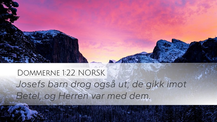 Dommerne 1:22 NORSK Bible Verse Image