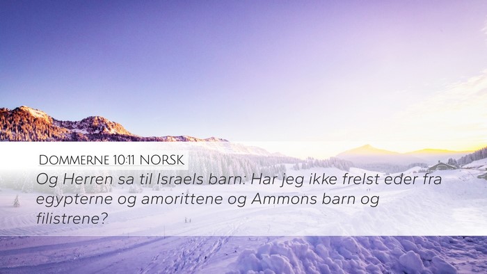 Dommerne 10:11 NORSK Bible Verse Image