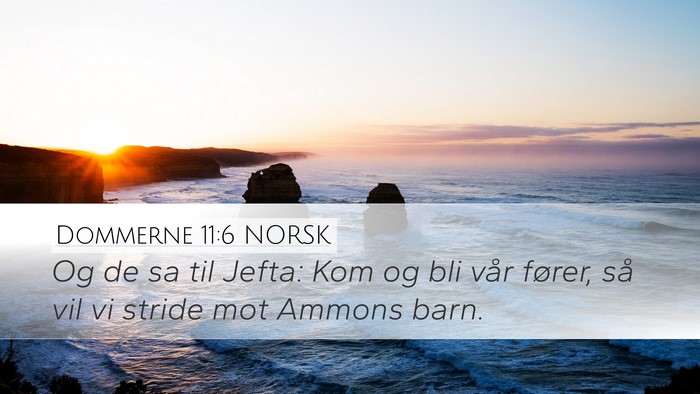 Dommerne 11:6 NORSK Bible Verse Image