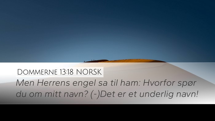 Dommerne 13:18 NORSK Bible Verse Image