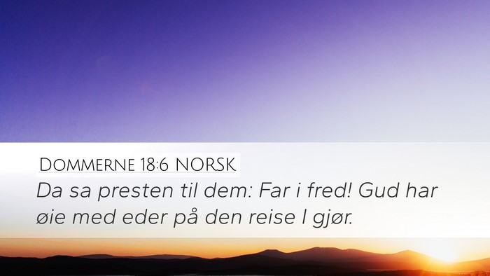 Dommerne 18:6 NORSK Bible Verse Image