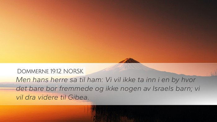 Dommerne 19:12 NORSK Bible Verse Image