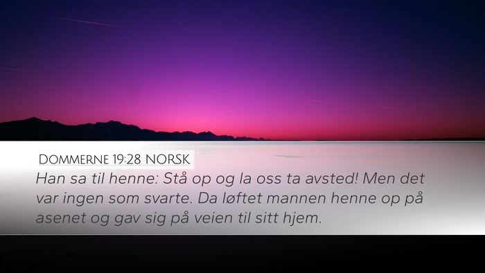 Dommerne 19:28 NORSK Bible Verse Image