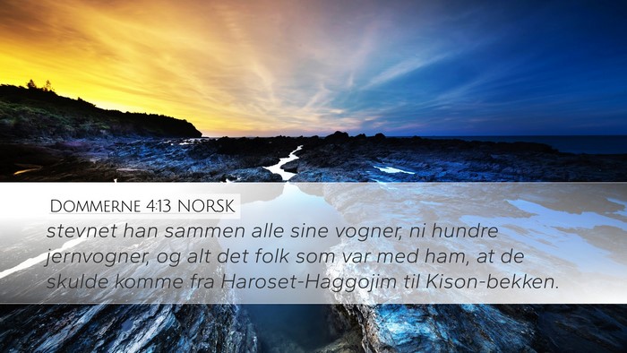 Dommerne 4:13 NORSK Bible Verse Image