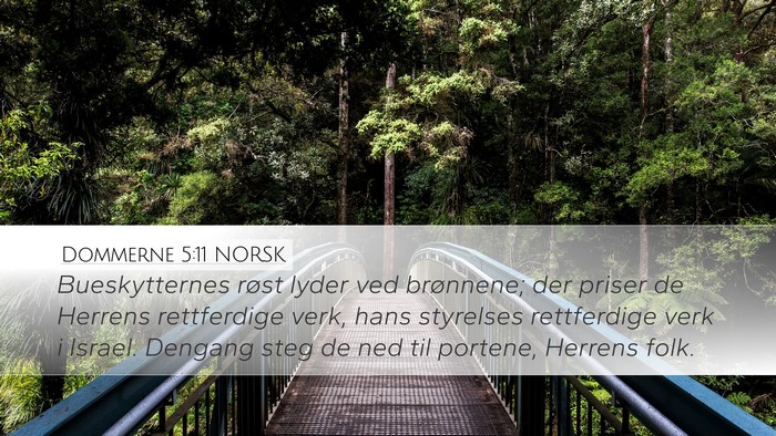 Dommerne 5:11 NORSK Bible Verse Image
