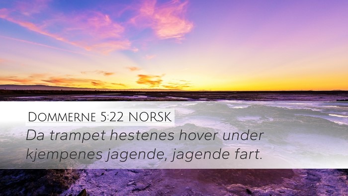 Dommerne 5:22 NORSK Bible Verse Image