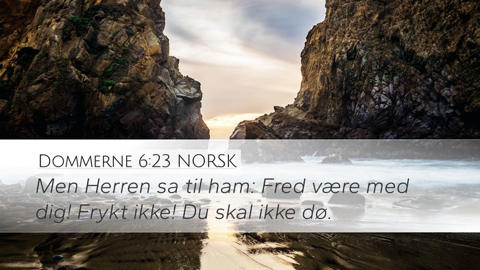 Dommerne 6:23 NORSK Bible Verse Image