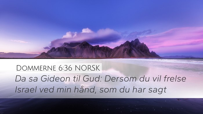 Dommerne 6:36 NORSK Bible Verse Image