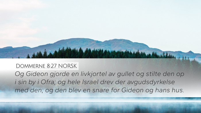 Dommerne 8:27 NORSK Bible Verse Image