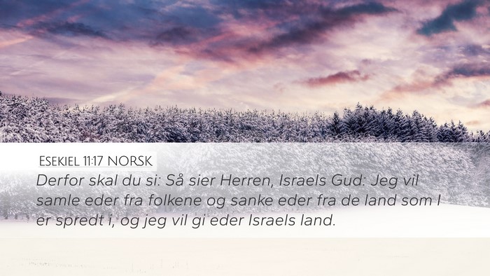Esekiel 11:17 NORSK Bible Verse Image