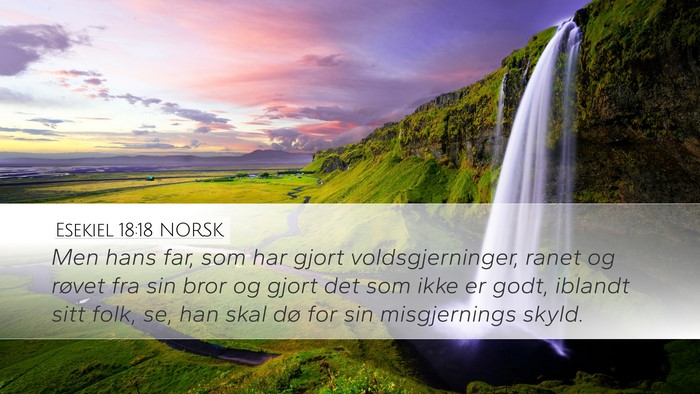 Esekiel 18:18 NORSK Bible Verse Image