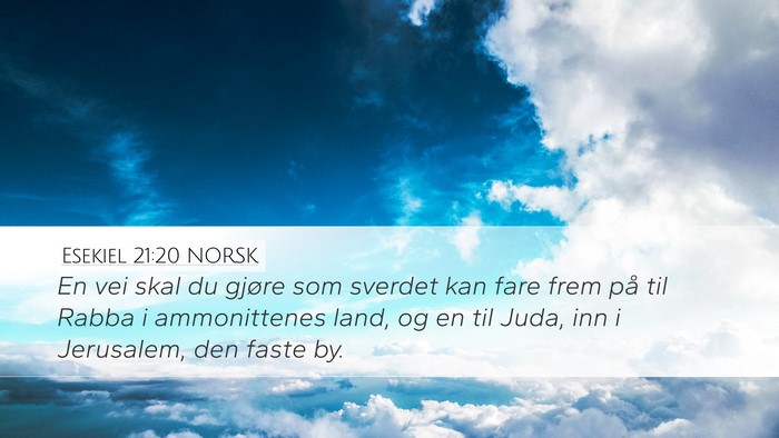 Esekiel 21:20 NORSK Bible Verse Image