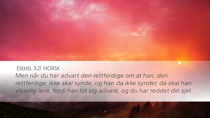 Esekiel 3:21 NORSK Bible Verse Image