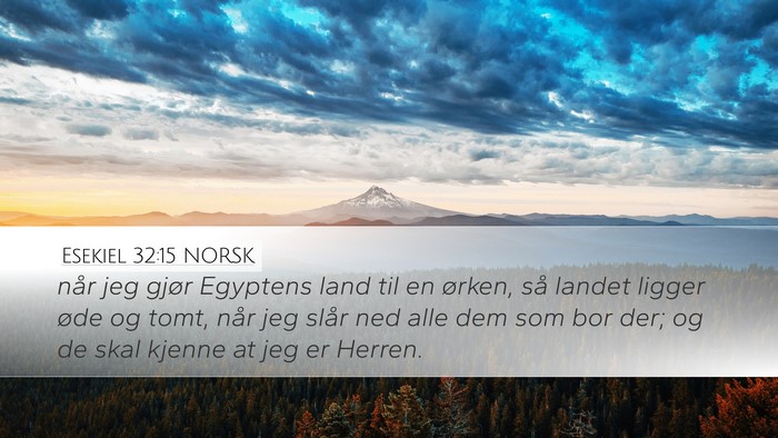 Esekiel 32:15 NORSK Bible Verse Image