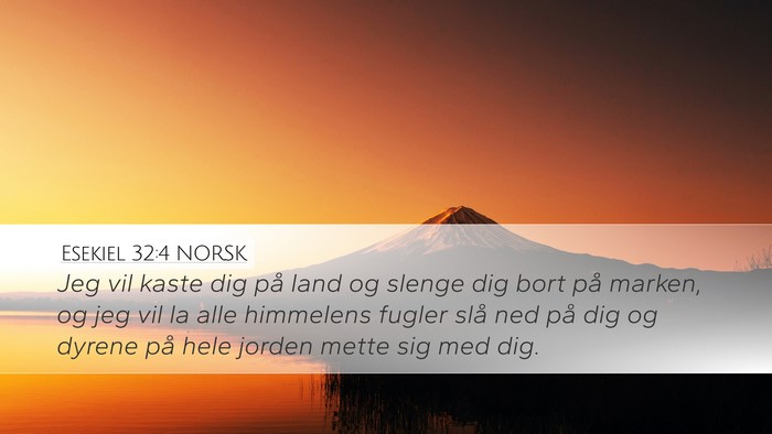 Esekiel 32:4 NORSK Bible Verse Image