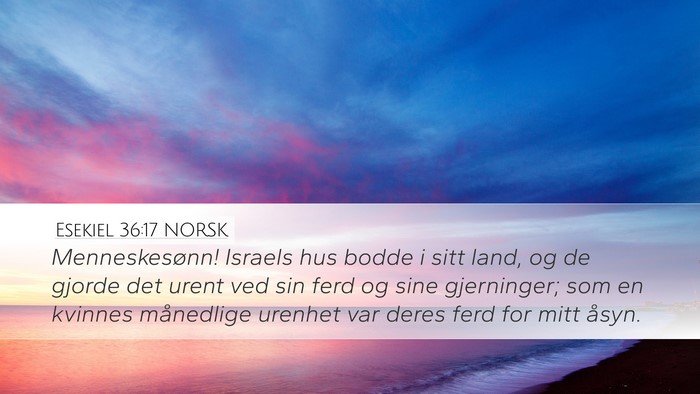 Esekiel 36:17 NORSK Bible Verse Image