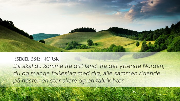 Esekiel 38:15 NORSK Bible Verse Image